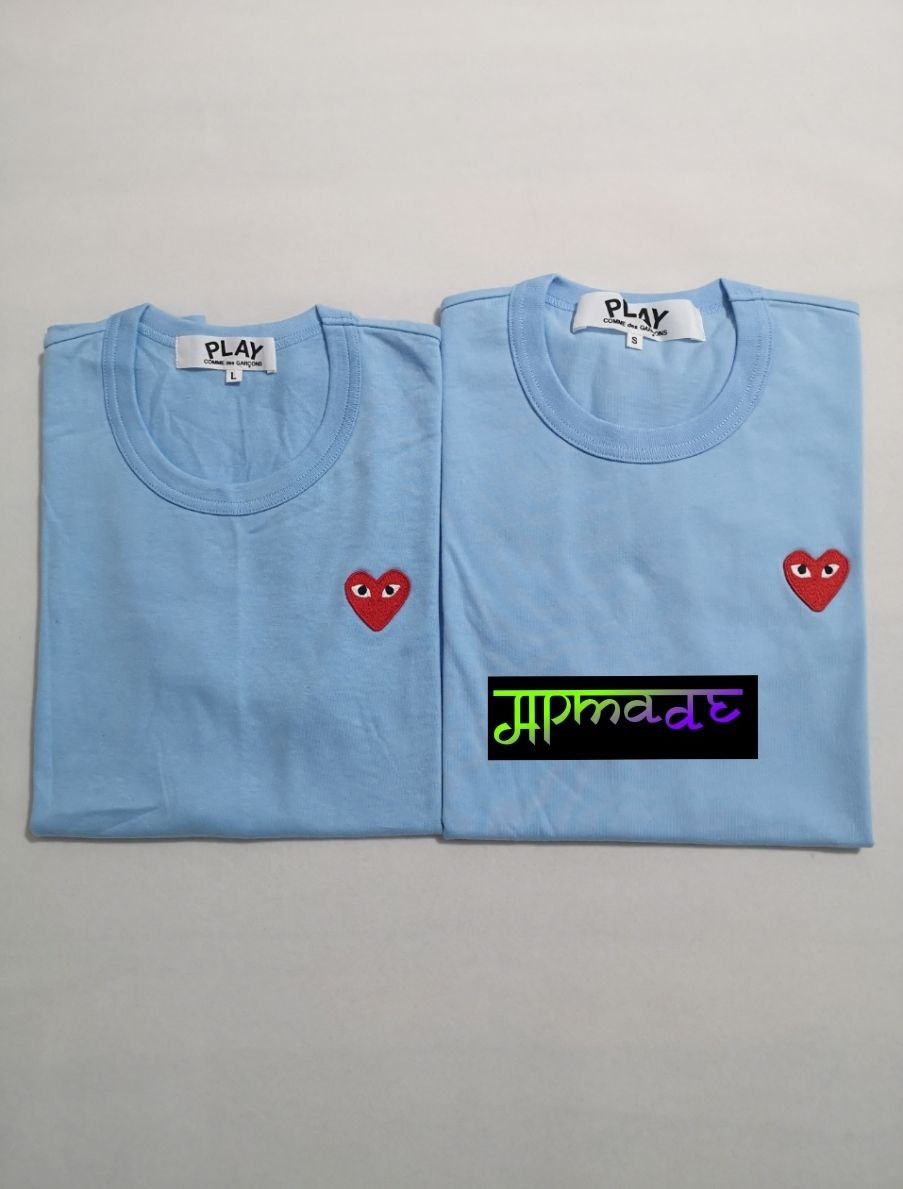 CDG Heart T-Shirt Blue