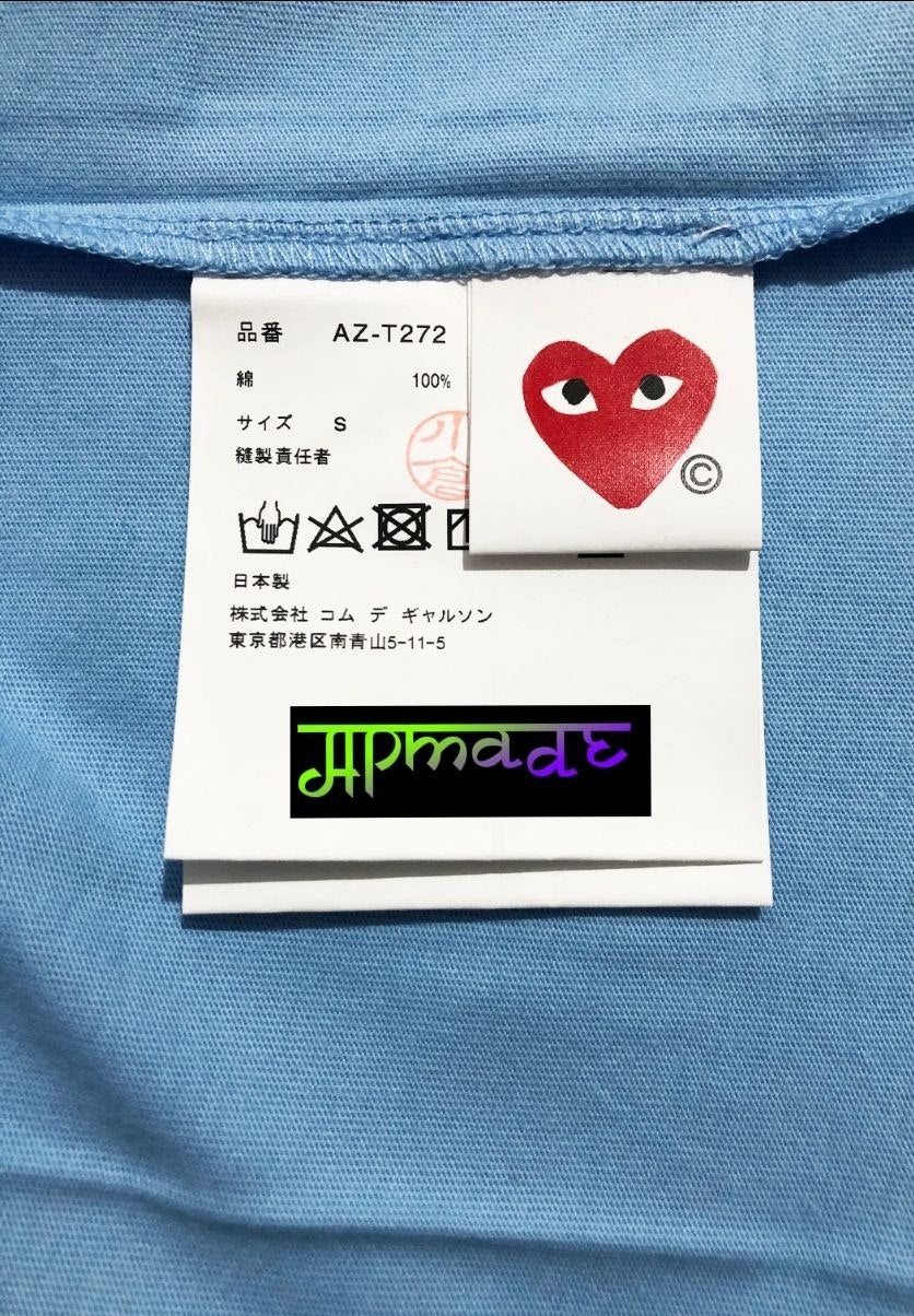 CDG Heart T-Shirt Blue