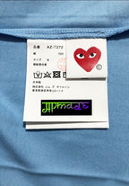 CDG Heart T-Shirt Blue