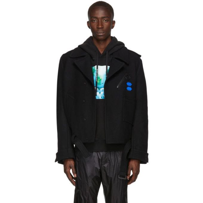 Off-White Black Arrow Peacoat Jacket