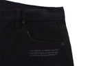 Off-White Black Denim Straight Jeans