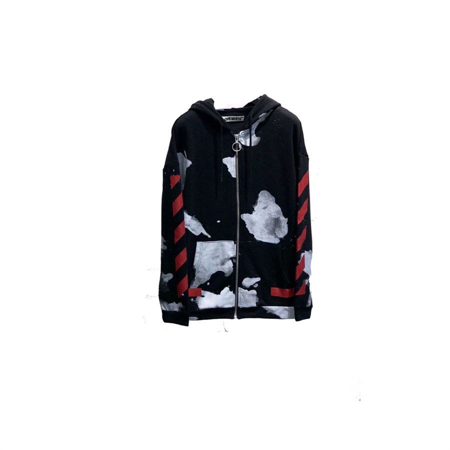 Off-White Liquid Spots Zip Hoodie