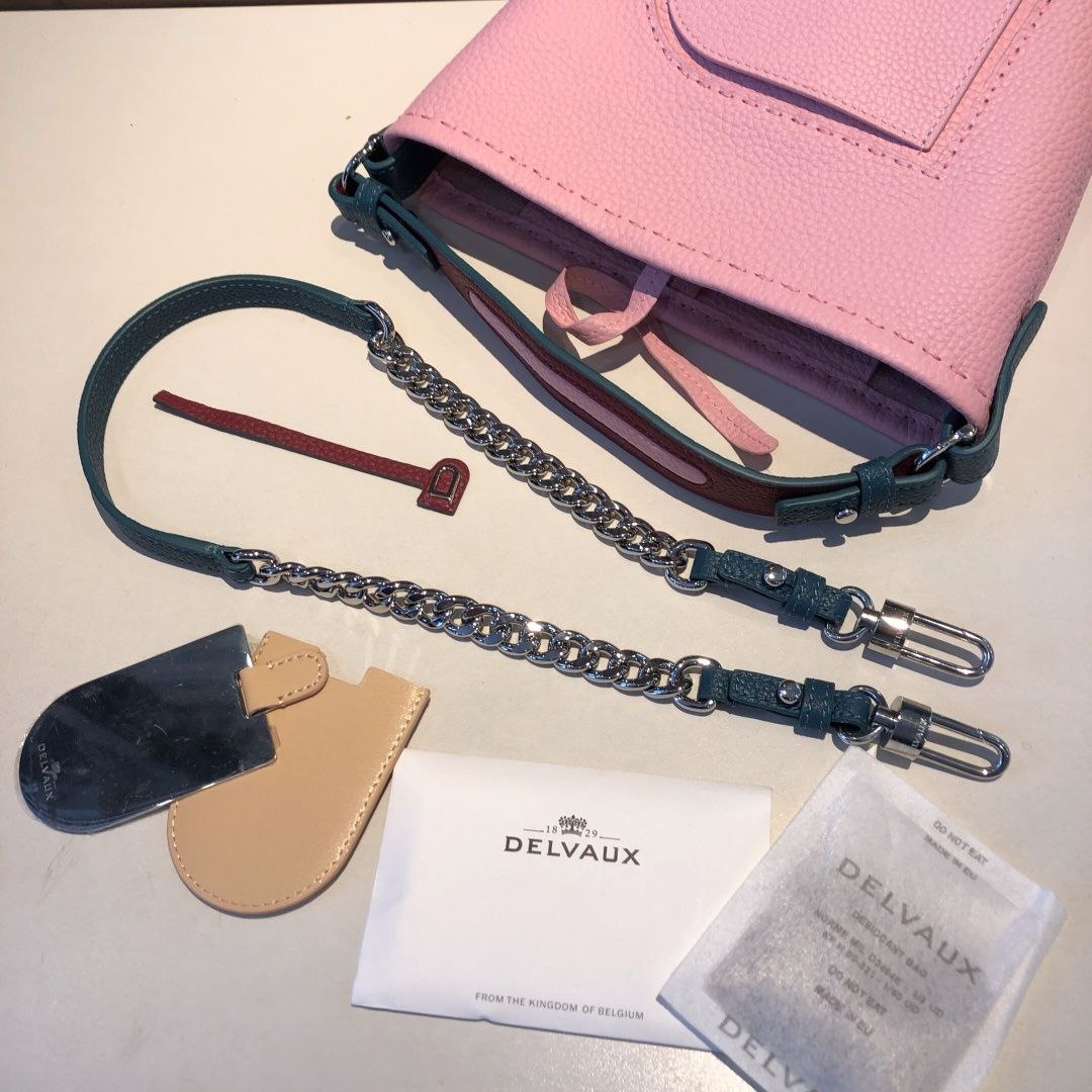 Delvaux Pin Mini Bucket Bag