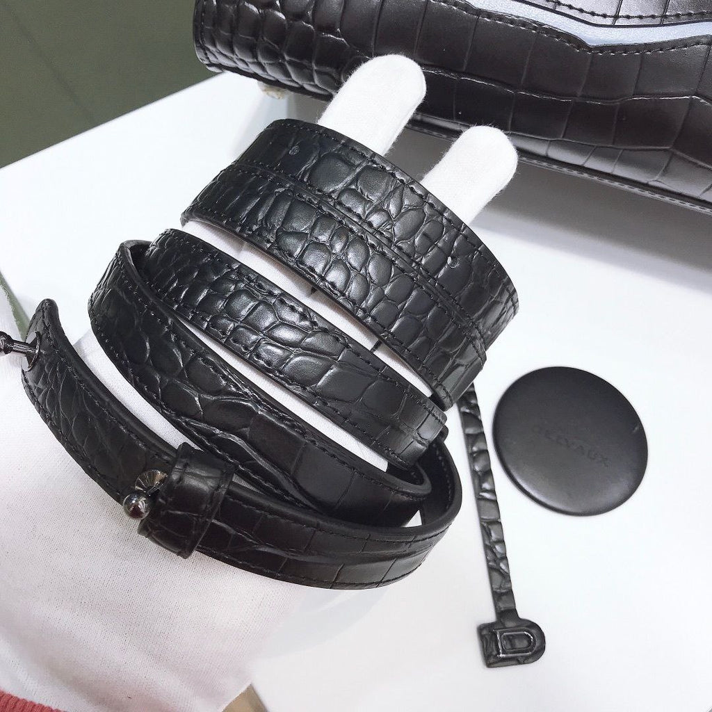 Delvaux Brillant Croc Texture Bag