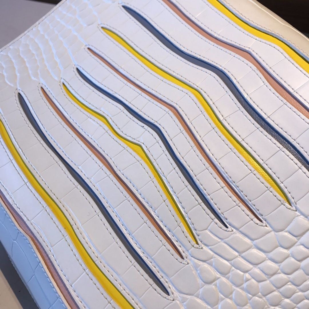 Delvaux Brillant Croc Texture Bag