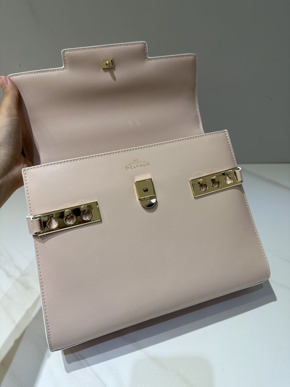 Delvaux Tempete MM Handbag