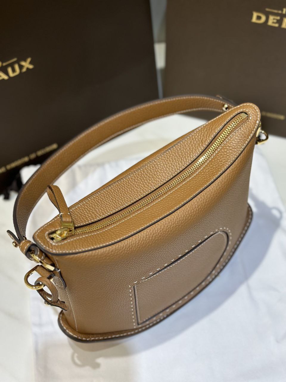 Delvaux Brillant Togo Handbag