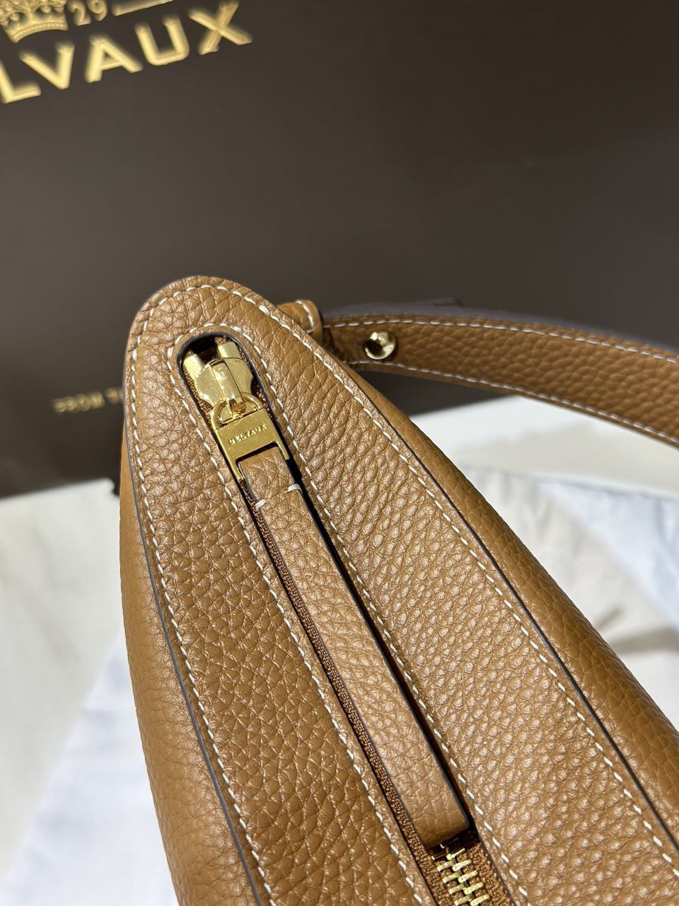 Delvaux Brillant Togo Handbag