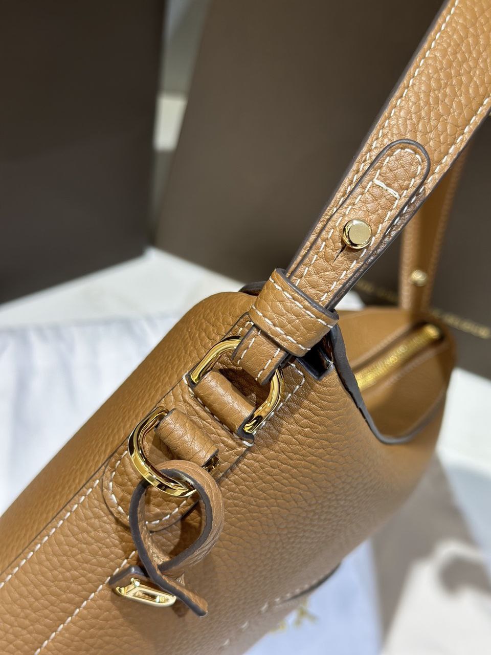 Delvaux Brillant Togo Handbag