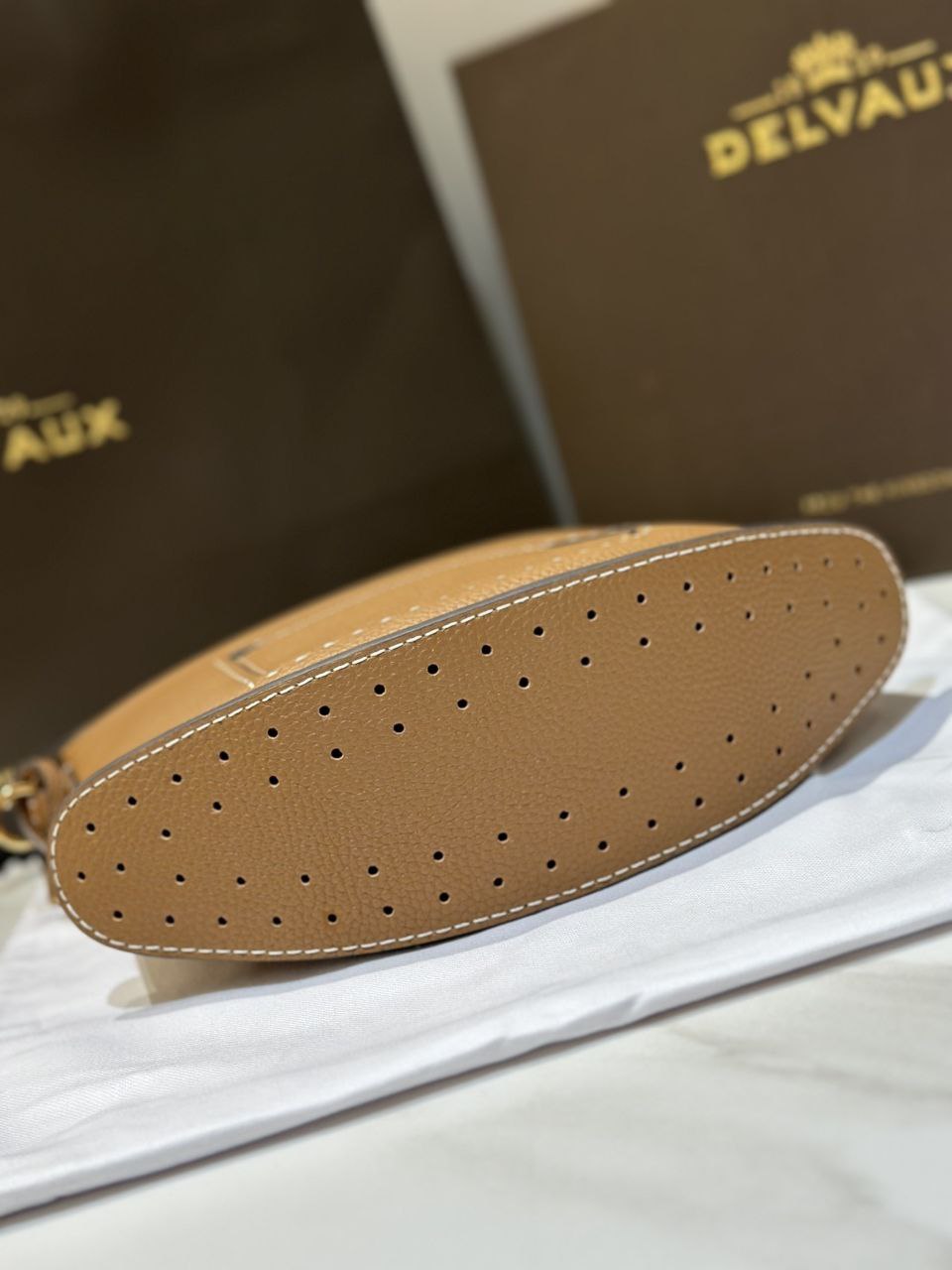 Delvaux Brillant Togo Handbag