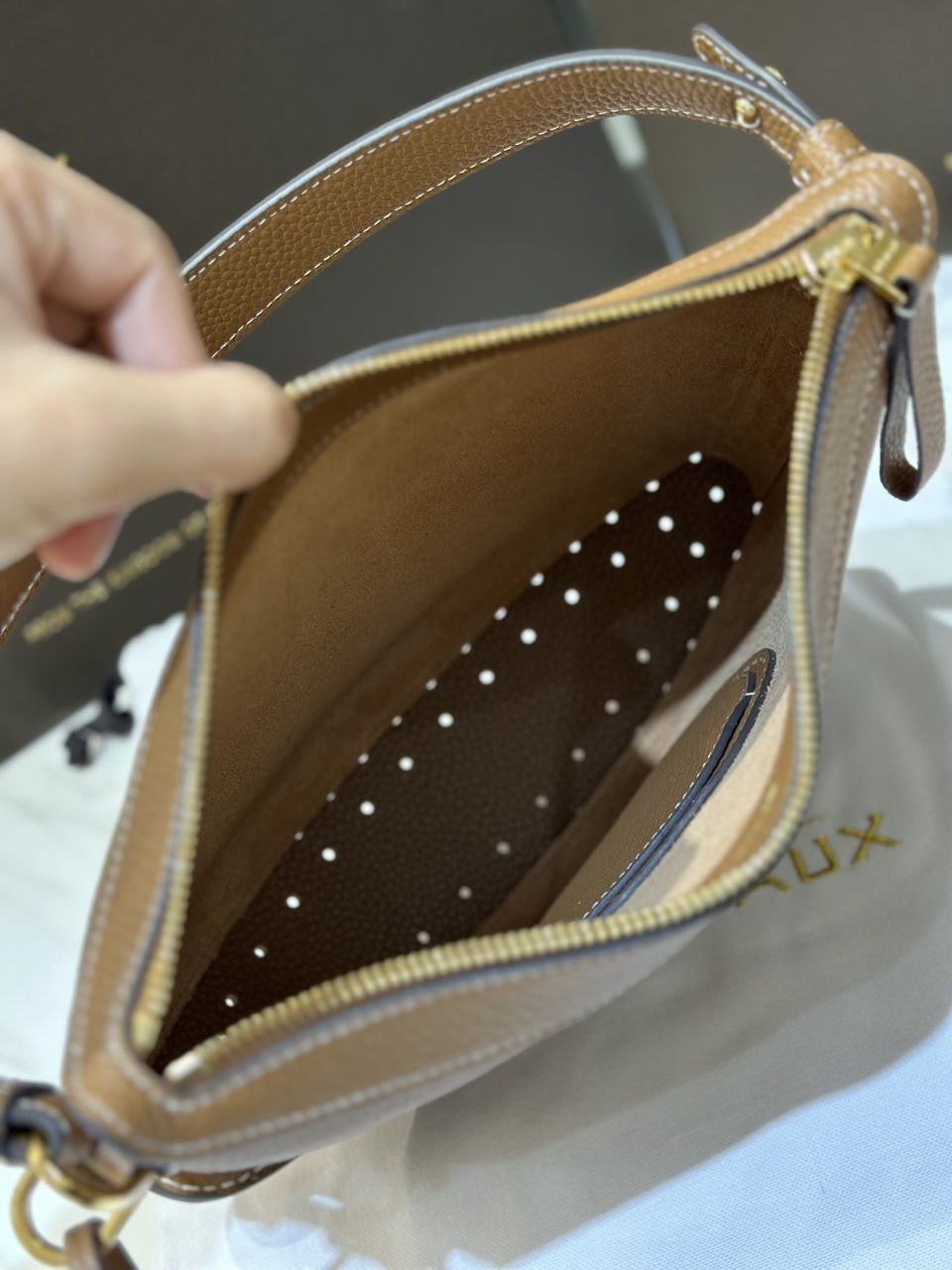 Delvaux Brillant Togo Handbag