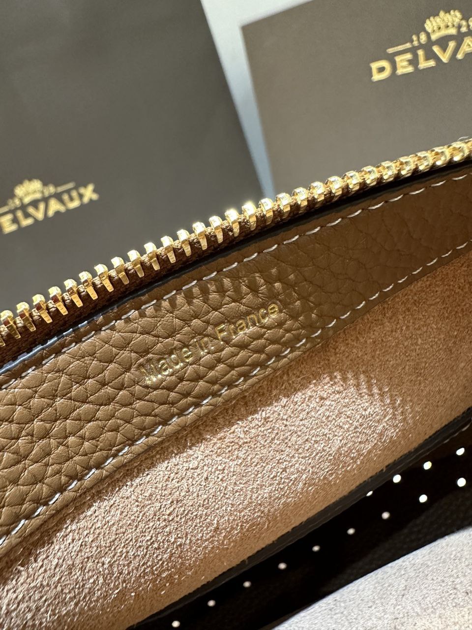 Delvaux Brillant Togo Handbag