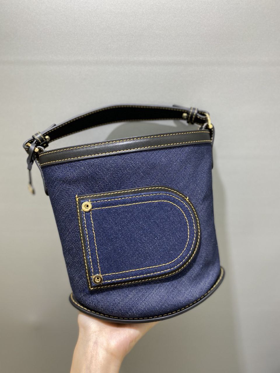 Delvaux Pin Mini Bucket Bag