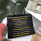 Delvaux Brillant Croc Texture Bag