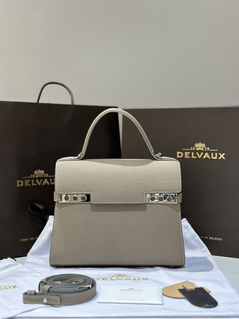 Delvaux Tempete MM Handbag
