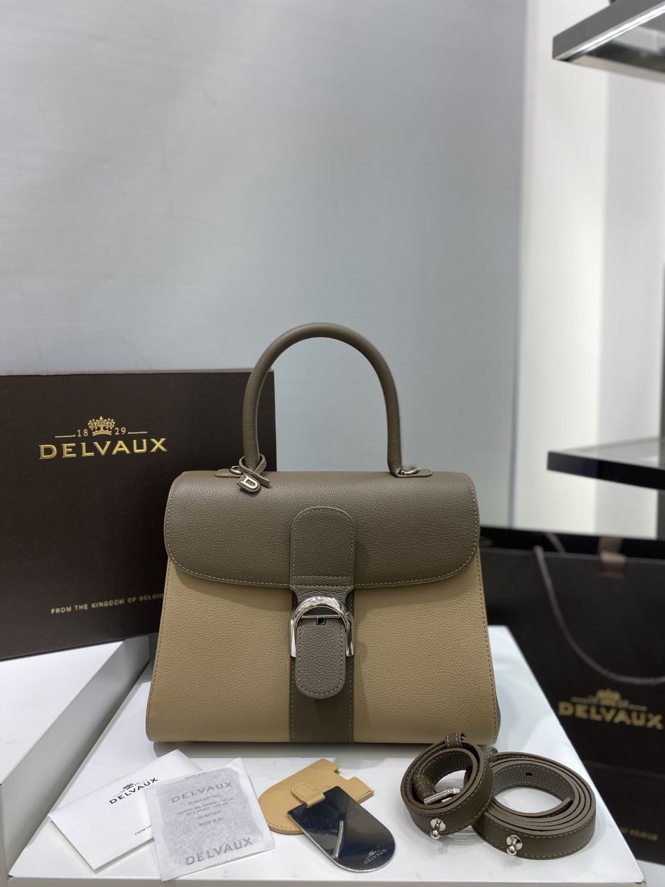 Delvaux Brillant Togo Handbag