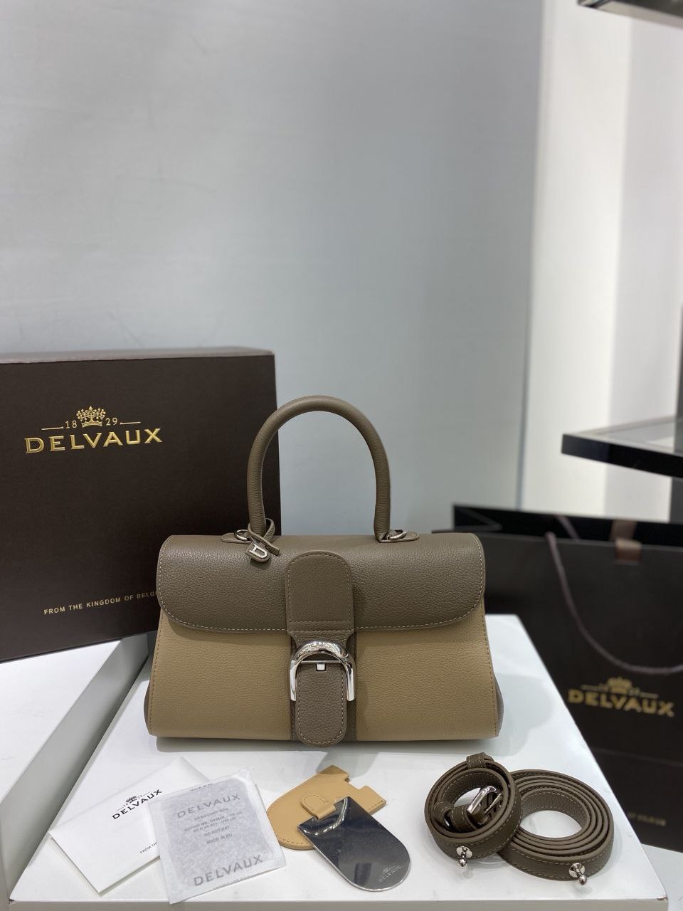Delvaux Brillant Togo Handbag