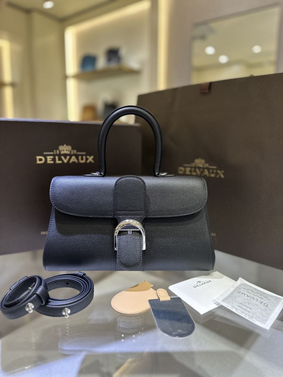 Delvaux Brillant Togo Handbag