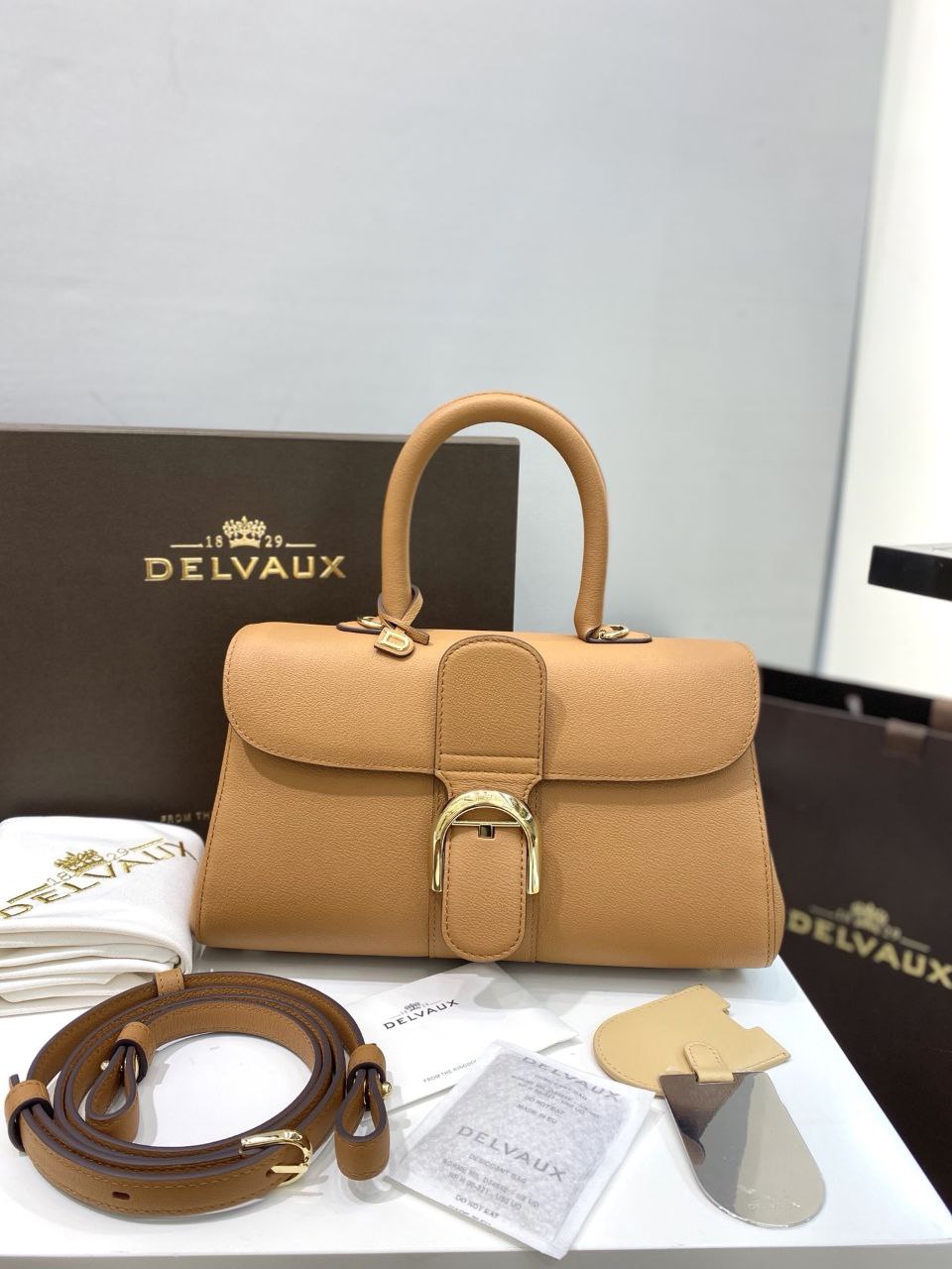 Delvaux Brillant Togo Handbag