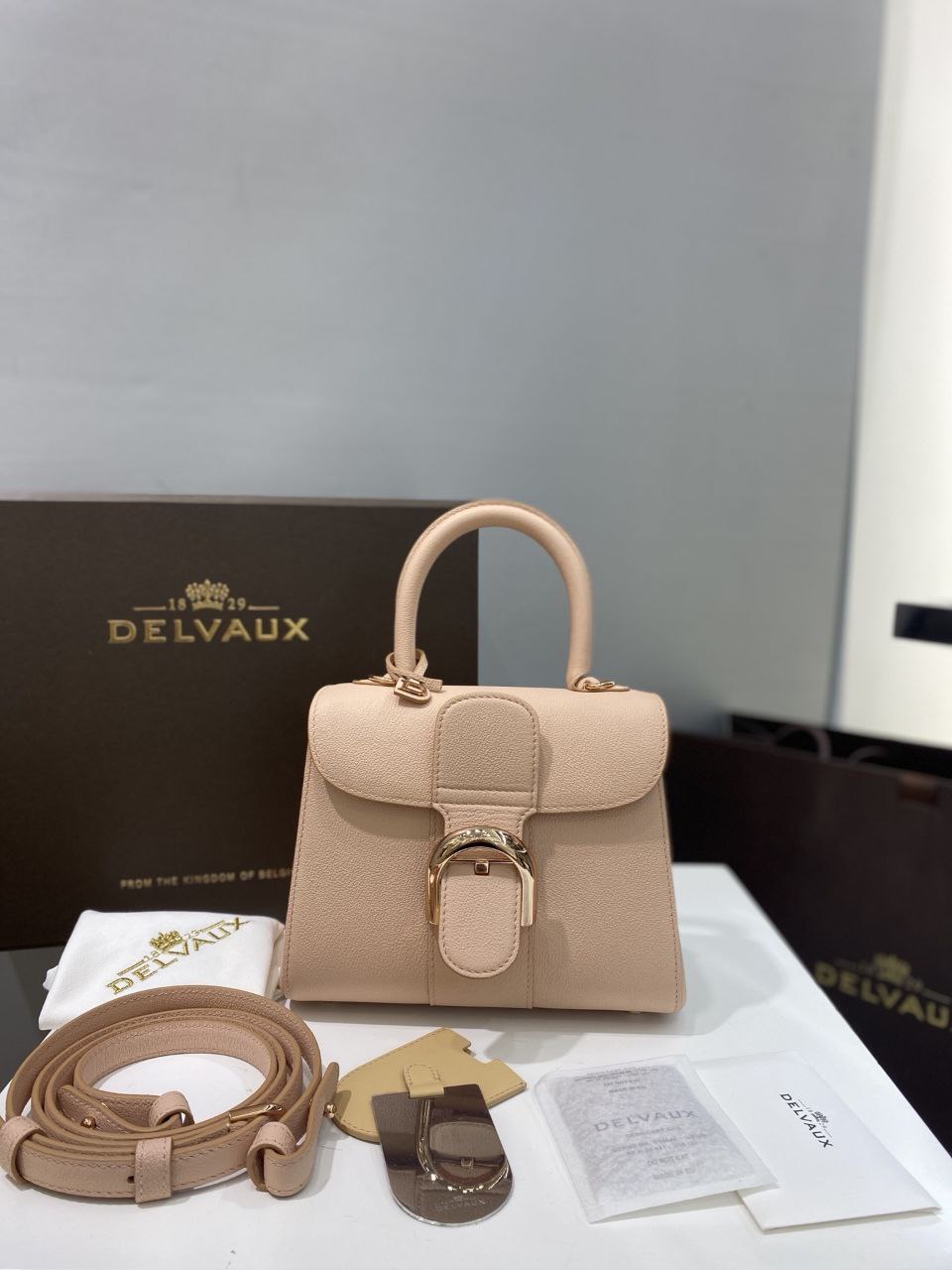 Delvaux Brillant Togo Handbag
