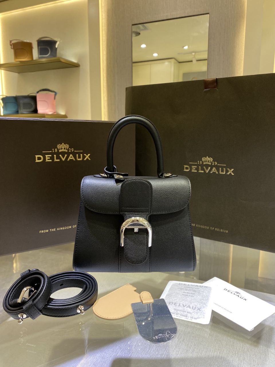 Delvaux Brillant Togo Handbag