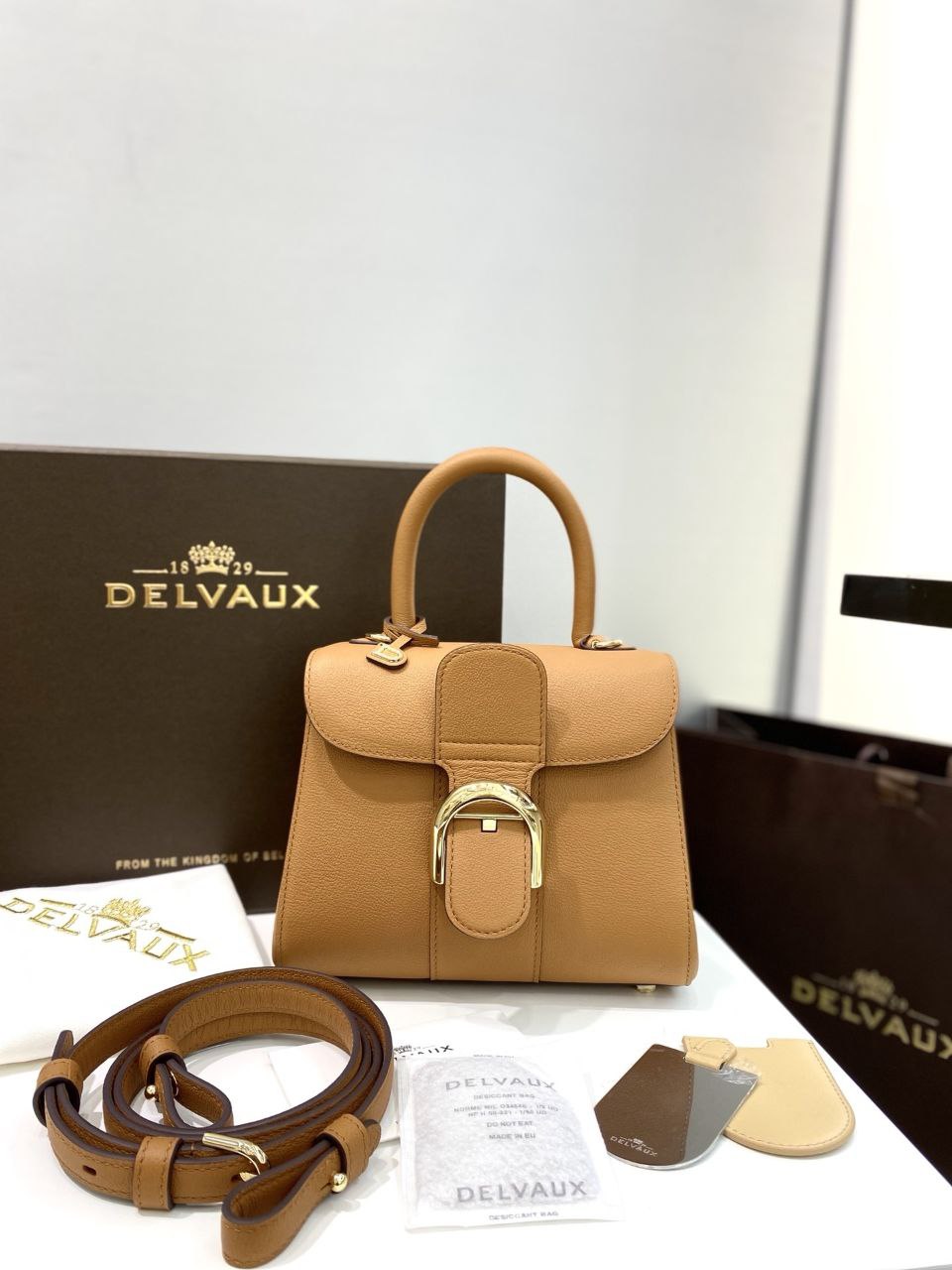 Delvaux Brillant Togo Handbag
