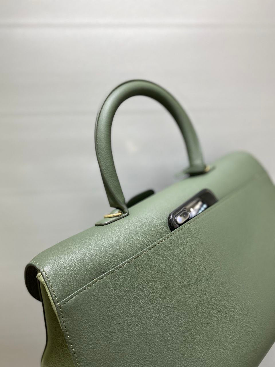 Delvaux Brillant Togo Handbag