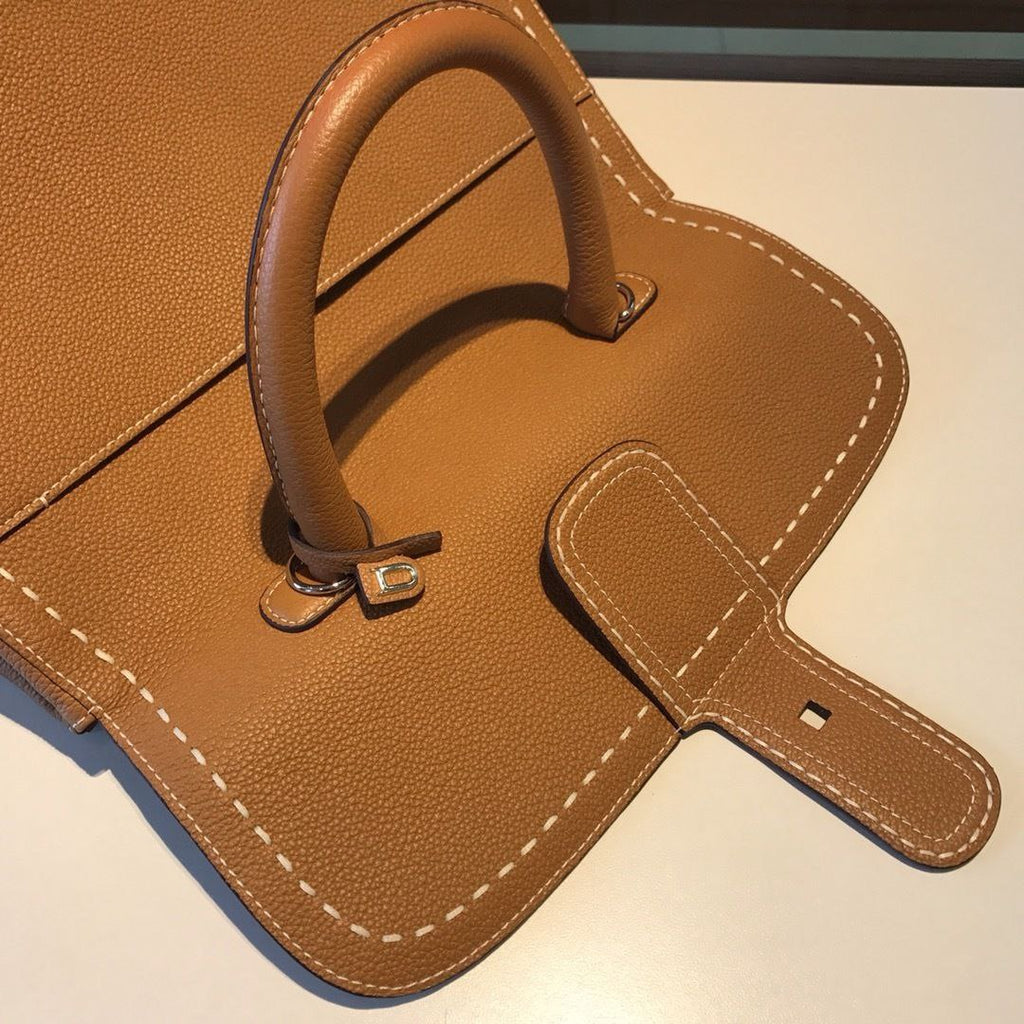 Delvaux Brillant Togo Handbag