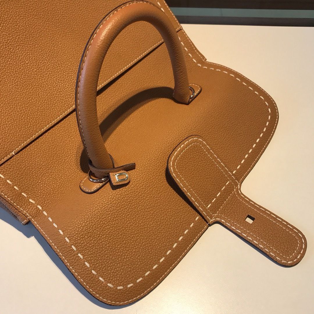 Delvaux Brillant Togo Handbag