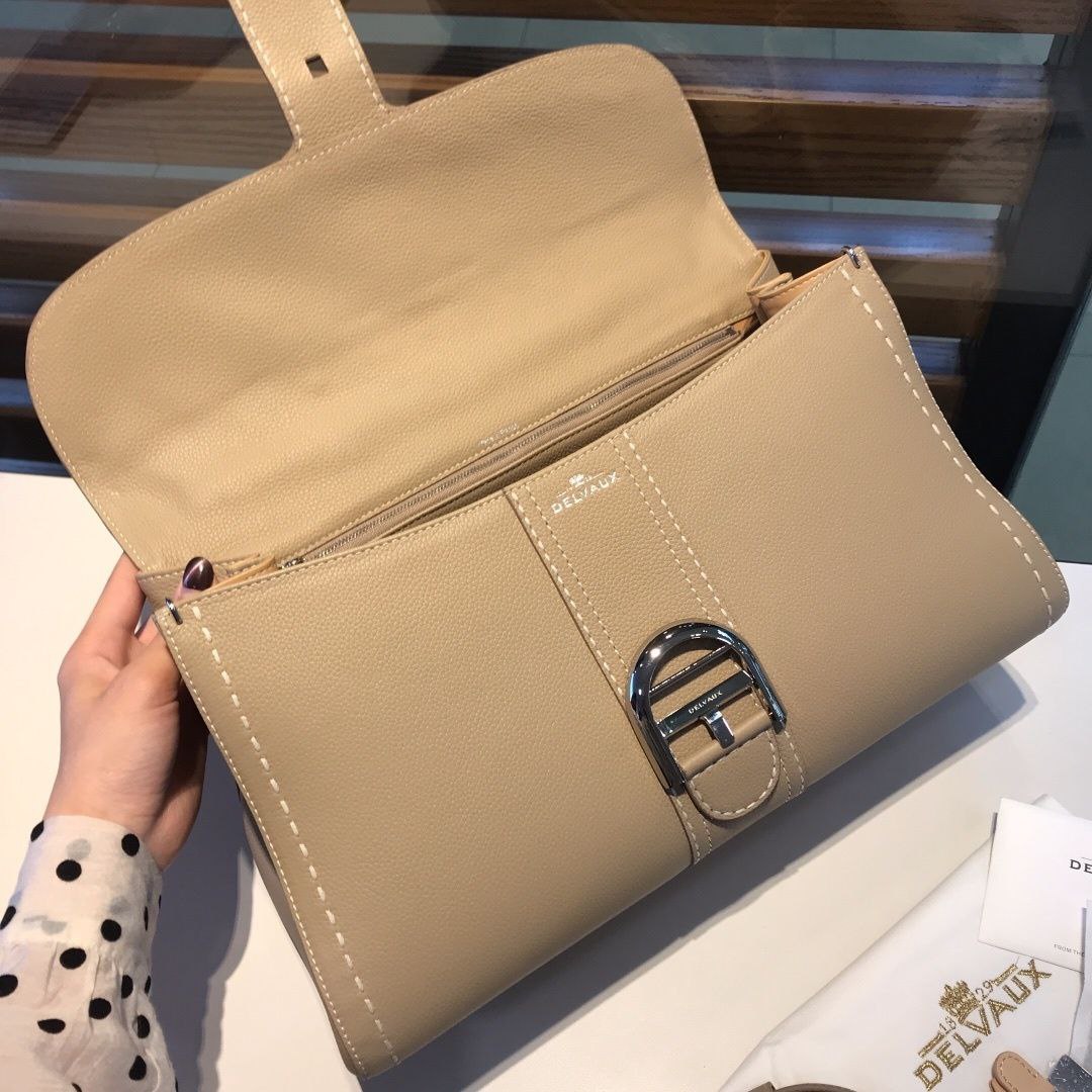 Delvaux Brillant Togo Handbag