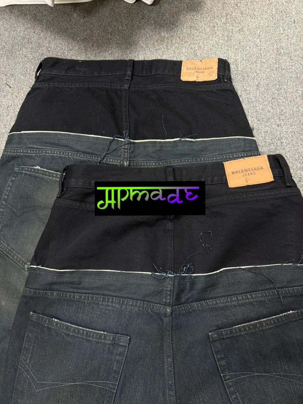 Balenciaga Cut-up Baggy Pants