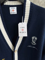 Casablanca Embroidered Cashmere Cardigan