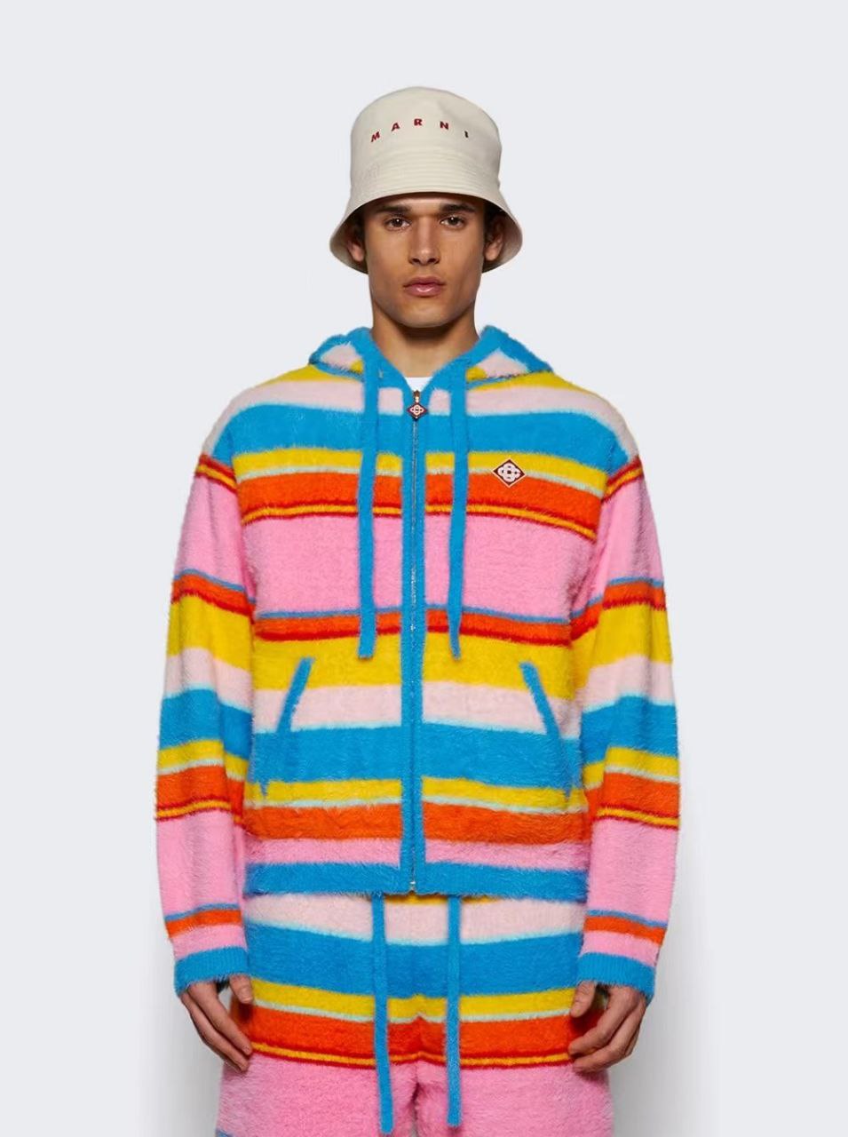 Casablanca Fluffy Hoodie (85% Nylon)