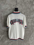 Casablanca Crochet Knit Half Sleeve Shirt