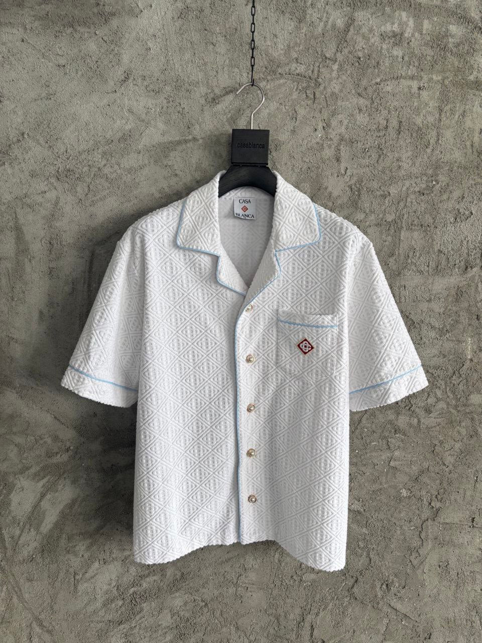 Casablanca Crochet Knit Half Sleeve Shirt