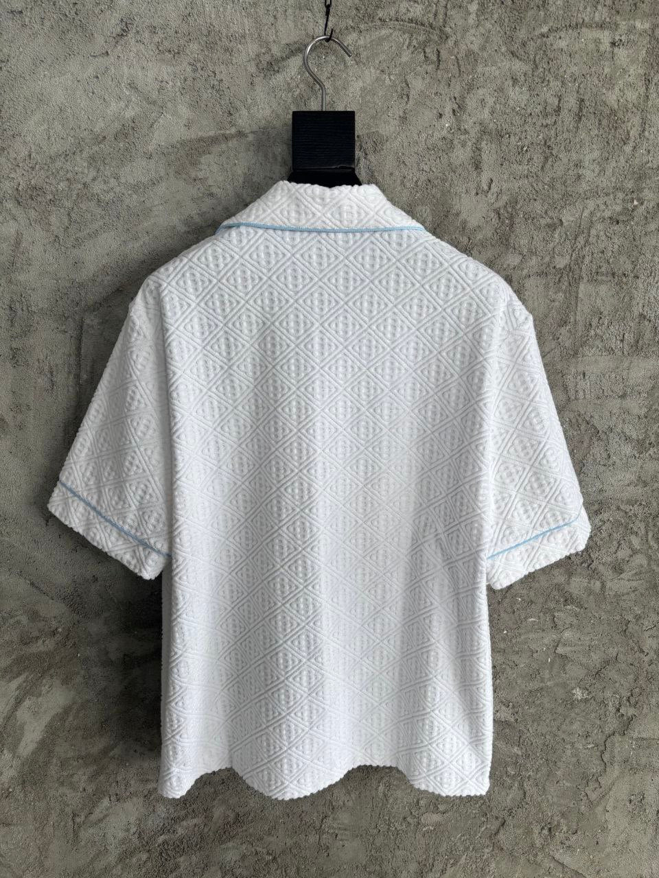 Casablanca Crochet Knit Half Sleeve Shirt