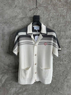 Casablanca Crochet Knit Half Sleeve Shirt