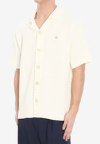 Casablanca Crochet Knit Half Sleeve Shirt