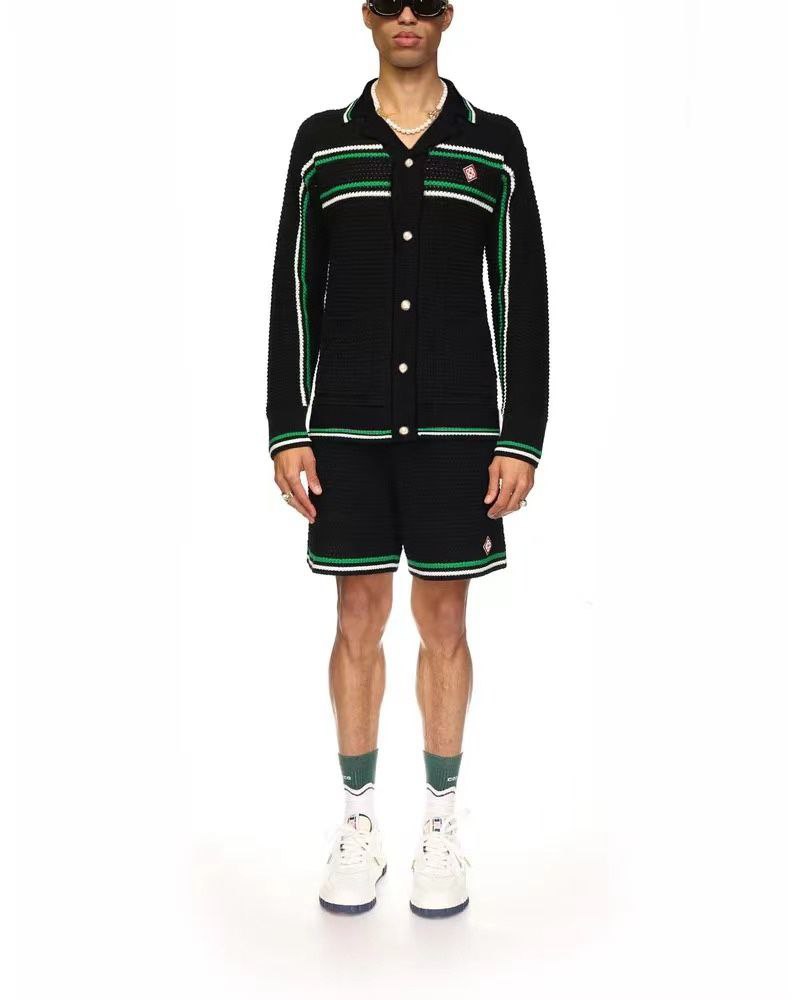 Casablanca Crochet Tennis Shorts