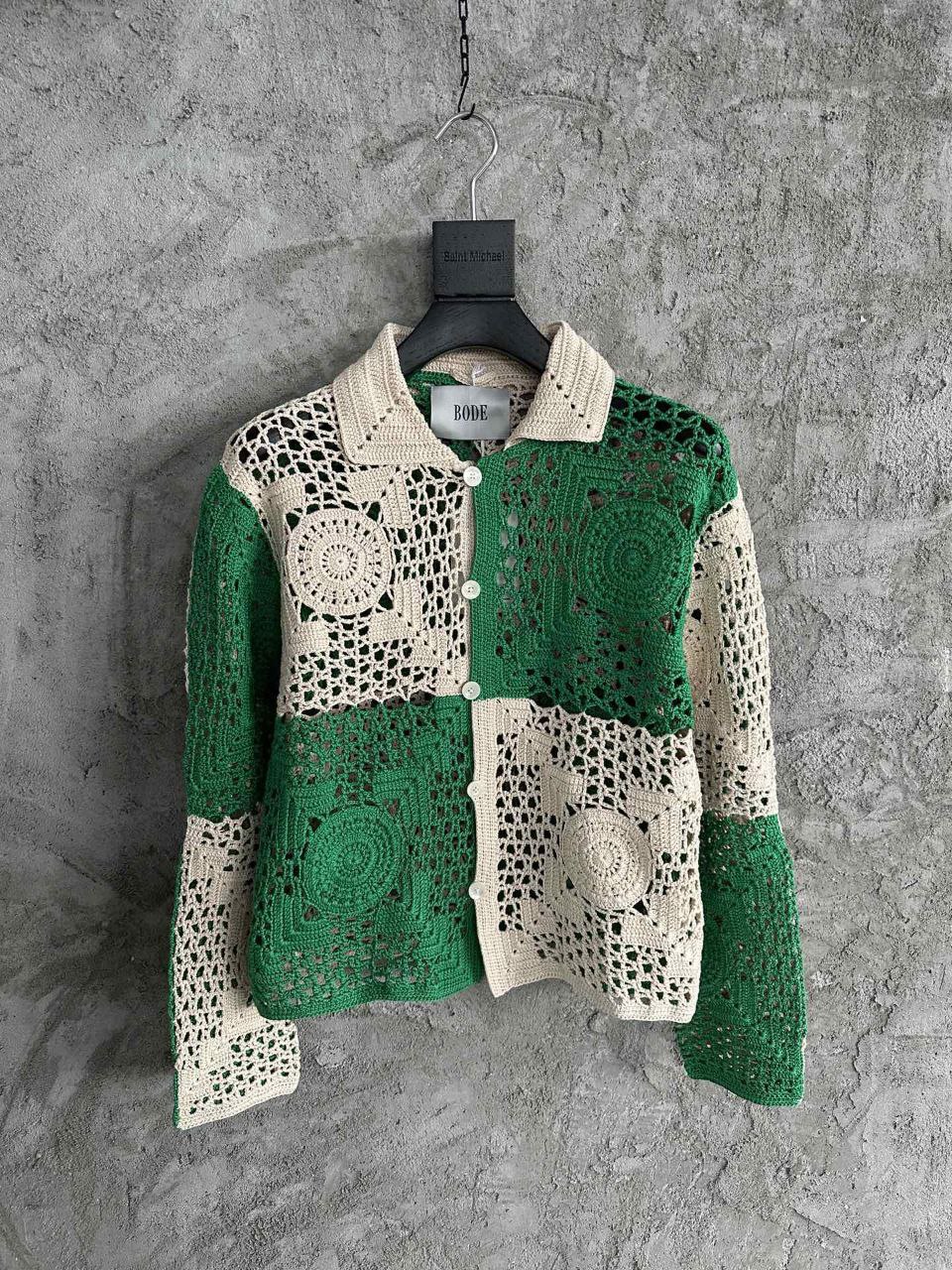 Bode Duotone Crochet Overshirt