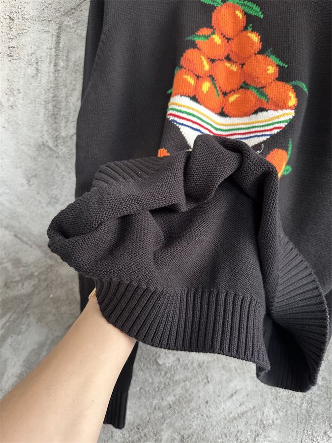 Casablanca Pyramide d'Oranges Intarsia Knit Sweater