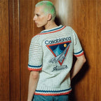 Casablanca Aiiiiir Crochet Knit Shirt