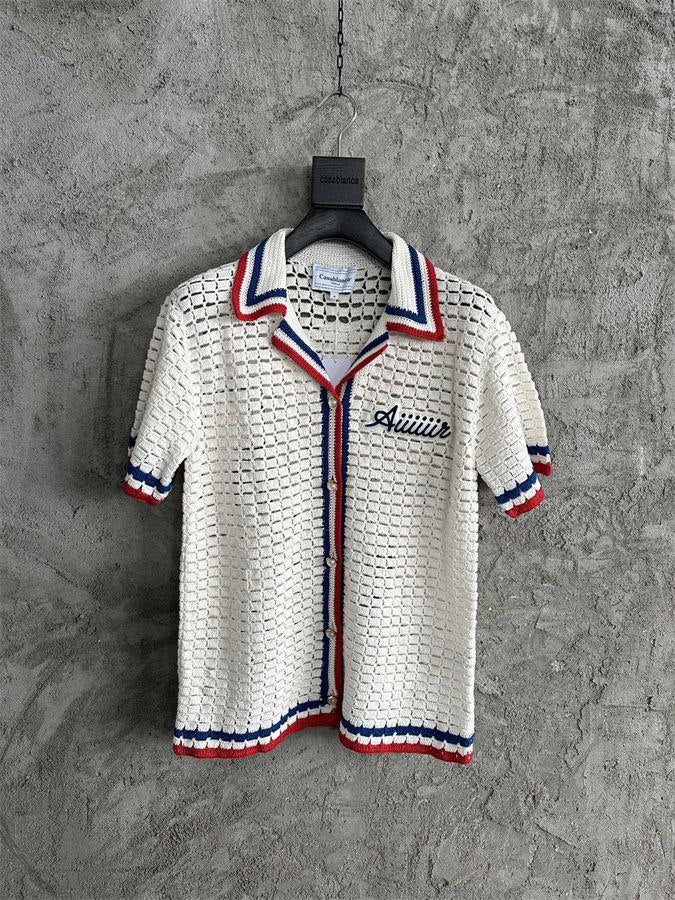 Casablanca Aiiiiir Crochet Knit Shirt