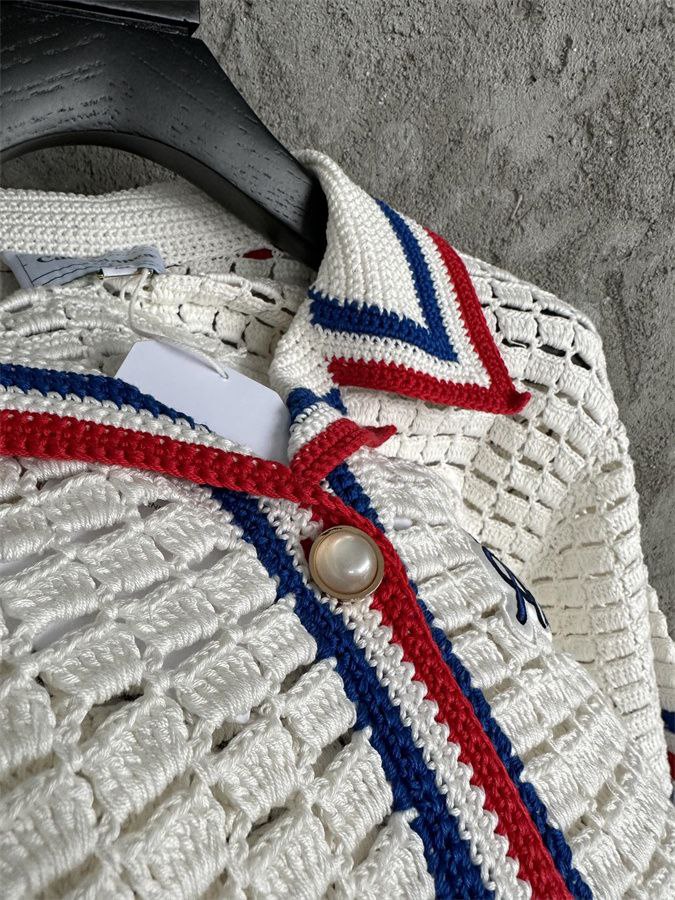 Casablanca Aiiiiir Crochet Knit Shirt