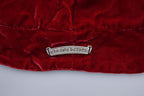 Chrome Hearts Quilted Red Velvet Jacket