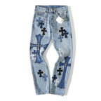 Chrome Hearts x Levi’s Jeans (Silver Cross & Leather Patchwork)