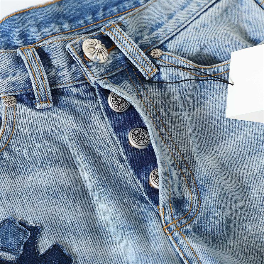 Chrome Hearts x Levi’s Jeans (Silver Cross & Leather Patchwork)