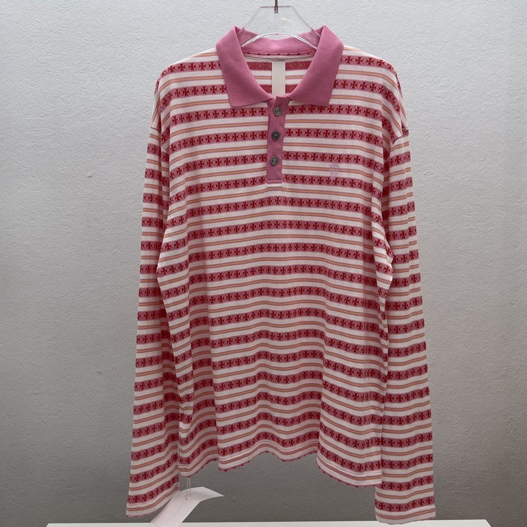 Chrome Hearts Embroidered Long Sleeve Polo