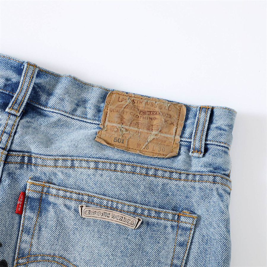 Chrome Hearts x Levi’s Leather Crosses Jeans