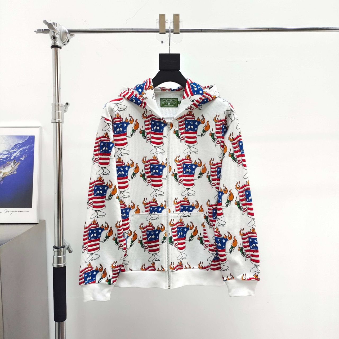 Denim Tears Zip-Up Hoodie